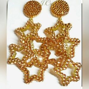 JCrew Star Drop Dangle Earrings